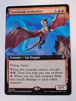 MTG - Territorial Aetherkite Extended Art - Aetherdrift - Image 1