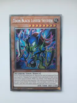 Toon Black Luster Soldier 1st Edition RA03-EN272 Platinum Secret Rare YuGiOh - Image 1