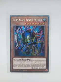 Toon Black Luster Soldier 1st Edition RA03-EN272 Platinum Secret Rare YuGiOh - Image 3