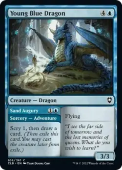 Young Blue Dragon - Light Play MTG Commander Legends: Battle for Baldur's Gate - Image 1
