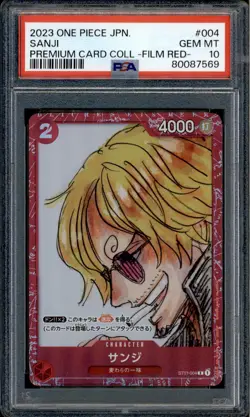 Sanji - ST01-004 - PSA 10 - Film Red Collection - Promo - One Piece - 87569 - Image 1