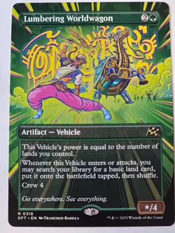 MTG - Lumbering Worldwagon Borderless - Aetherdrift - Image 1