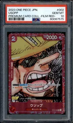 Usopp - ST01-002 - PSA 10 - Film Red Collection - Promo - One Piece - 87575 - Image 1