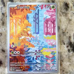 Pokemon Deerling 165/162 SV05 Temporal Forces Illustration Rare Holo Card - Image 1