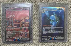 Pokemon TCG 2 Card Lot - Mew EX, Blastoise EX, Holo, SVP, 200/165 - Image 1