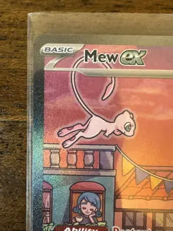 Mew ex 053 Scarlet & Violet: 151 (UPC) Black Star Promo Full Art Pokemon Card NM - Image 2