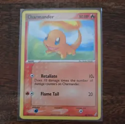 Charmander 48/100 Crystal Guardians Regular - Pokemon Card LP - Image 1