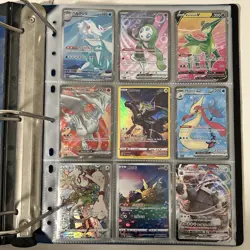 Huge Binder Collection Lot of 170+ Pokemon Card Mixed EX SV Holo Full Art Zekrom - Image 1