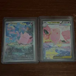 Clefairy & Mega Clefable EX Pokemon POR HOLO Lot - 2 Cards 094/088 119/088 - Image 1