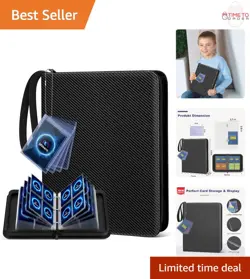 Trading Card Binder Faux Leather 440 Pockets Storage Display for Sports MTG - Image 1