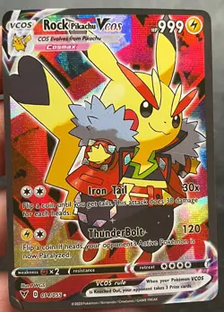 Pikachu Rockstar Fan Art Custom Card - Image 1