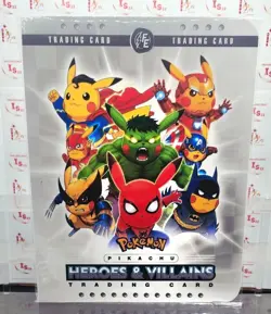 Pikachu Cosplay 2 Heroes & Villains ( 1 Boxes + Folder + 50 Diferents Cards ) - Image 2