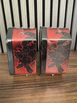2 x Pokemon TCG: Team Rocket Tin Nidoking Persian Destined Rivals Tins ✅ - Image 2