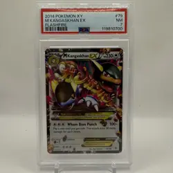 2014 POKEMON XY FLASHFIRE #79 M KANGASKHAN EX PSA 7 - Image 1
