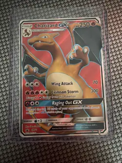 Charizard GX SM60 Sun & Moon Full Art Black Star Promo Holo Pokemon Card - Image 1