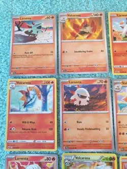 LARVESTA & VOLCARONA BUNDLE OF POKEMON CARDS - Image 2
