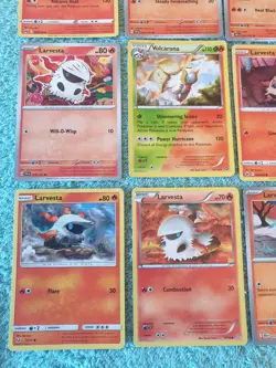 LARVESTA & VOLCARONA BUNDLE OF POKEMON CARDS - Image 4