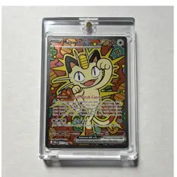 Pokemon Meowth EX Full Art Holo Rare Card 121/088 POR Basic 170HP - Image 1