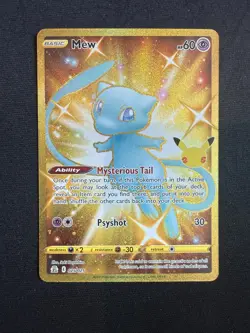 Pokemon Mew TCG Card 025/025 25th Anniversary Celebrations - Image 1