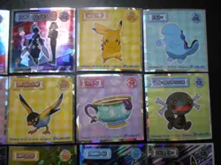 Pokemon Wafer Promo Holo Sticker Complete x24 Rayquaza Pikachu Moltres etc #4029 - Image 3