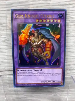 Yugioh Gem-Knight Citrine HA06-EN019 Secret Rare 1st Edition - Image 1