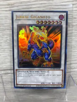 Yugioh! Jurrac Giganoto - BLMM-EN148 - Ultra Rare - 1st Edition Near Mint, Engli - Image 1