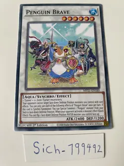 MP21-EN189 Penguin Brave | 1st Edition | Common Card YuGiOh Trading Card Game - Image 1