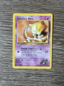 Pokemon TCG Sabrina's Abra Gym Hero Card 91/132 Regular - Image 1
