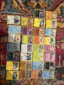 30x Pokemon sowsow Illustrator Card Lot Cute Pokemon Cards W/ Reverse Holos - Image 1