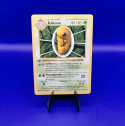 Kakuna 33/102 1st Edition Shadowless Base Set Pokemon Card TCG WOTC 1999 NM - Image 1