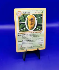 Kakuna 33/102 1st Edition Shadowless Base Set Pokemon Card TCG WOTC 1999 NM - Image 2