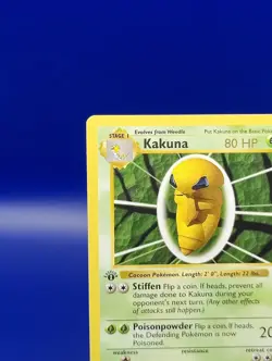 Kakuna 33/102 1st Edition Shadowless Base Set Pokemon Card TCG WOTC 1999 NM - Image 4