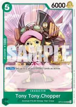 Tony Tony.Chopper UC Carrying On His Will: 3rd Anniversary Tournament Cards OP13 - Image 1