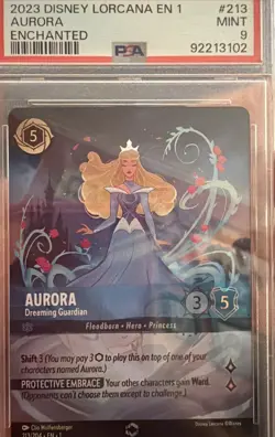 2023 DISNEY LORCANA EN 1-THE FIRST CHAPTER #213 AURORA - DREAMING GUARDIAN - Image 1