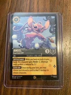 Disney Lorcana TCG Winterspell Angel Experiment 624 Legendary Non Foil 191/204 - Image 1