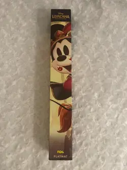 Disney Lorcana Parks Exclusive Mickey & Minnie Foil Playmat Sealed - Image 1