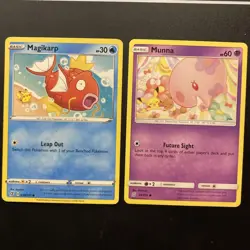 Pokemon TCG Magikarp + Munna Pikachu Cameo Cards-Pickachu Appearance Pokemon - Image 2