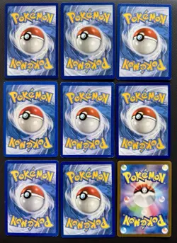 9x Ninetails Pokemon Species Collection W/ Ninetails EX Yellow Border Card Lot - Image 2