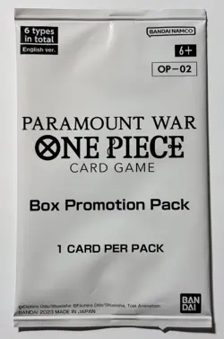 One Piece Card Game OP-02 Paramount War Box Promotion Pack - Sealed English - Image 1