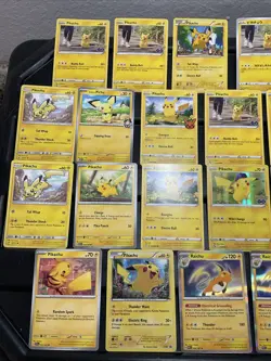 (30) Pikachu CARDS LOT VTG HOLO Raichu Stamped Red Cheeks Xy89 2004 Go - Image 2