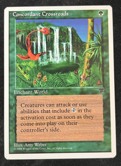 1995 Magic The Gathering Concordant Crossroads Chronicles Edition MTG Card AA - Image 1