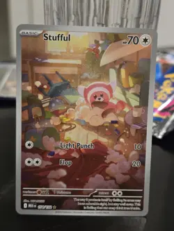 Pokemon TCG Stufful Illustration Rare Card 154/132 Mega Evolution - Image 1