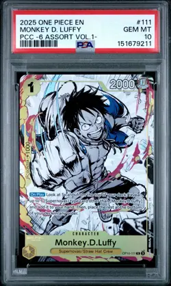 One Piece Monkey D Luffy Premium Card 6 Assort Volume 1 OP10-111 PSA 10 Gem Mint - Image 1