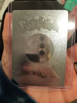 Evee Evolution V Silver Foil Fan Art Vinyl Collector Card Dark Pulse - Image 2