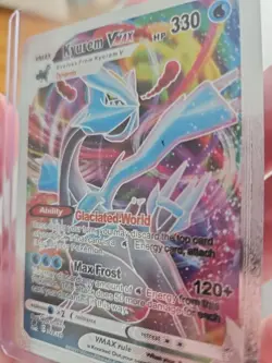 Kyurem VMax Silver Foil Fan Art Textured Collector Card HP330 049/196 - Image 4