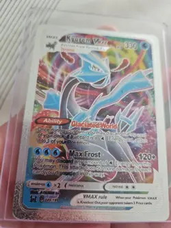 Kyurem VMax Silver Foil Fan Art Textured Collector Card HP330 049/196 - Image 5