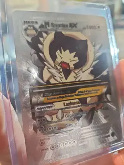 M Snorlax EX Silver Foil Fan Art Vinyl Collector Card 159/300 - Image 4