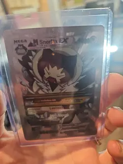 M Snorlax EX Silver Foil Fan Art Vinyl Collector Card 159/300 - Image 5
