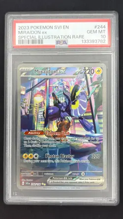 Miraidon ex 244/198 - Scarlet & Violet - Graded PSA 10 GEM MT Pokemon Card - Image 1
