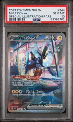 Miraidon ex 244/198 - Scarlet & Violet - Graded PSA 10 GEM MT Pokemon Card - Image 3